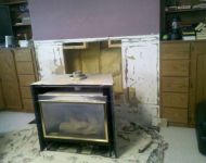 Replacing Old Gas Fireplace - Removal